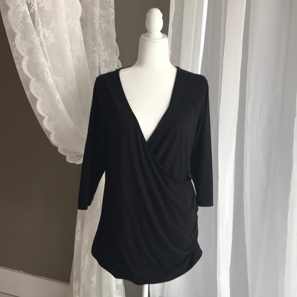Black Maternity and nursing shirt - XL